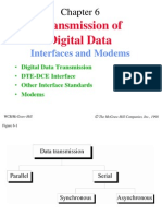 Transmission of Digital Data: Interfaces and Modems