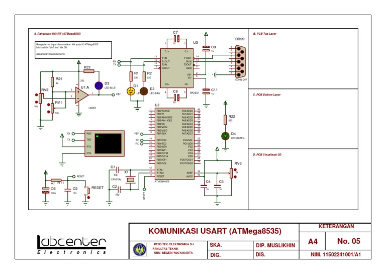 USART Communication with ATMega8535 | PDF | Technology & Engineering