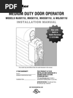 Download LIFTMASTER MJ5011U MH5011U by goranmuja SN249035316 doc pdf