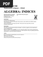 63 Algebra Indices