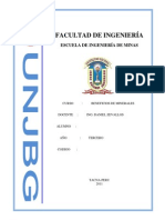 II Informe de Beneficios de Minerales