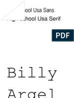 High School Usa Serif