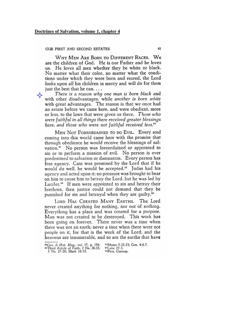 LDS - The Priesthood - Way to Perfection - Doctrines of Salvation