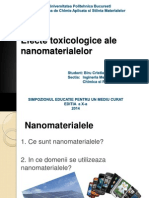Efecte Toxicologice Ale Nanomaterialelor