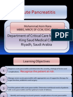 Acute Pancreatitis: Department of Critical Care Medicine King Saud Medical City Riyadh, Saudi Arabia