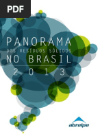 Panorama dos Resíduos Sólidos no Brasil 2013