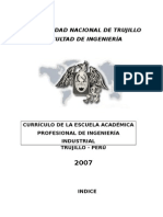 Currículo de Ingeniería Industrial - 2007