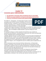 com0359 240905 Destina el Gobernador 31 millones para riobravenses