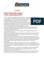 Com0361 240905 Ofrece Eugenio Hernández Flores ayuda a Texas, impactado por Rita