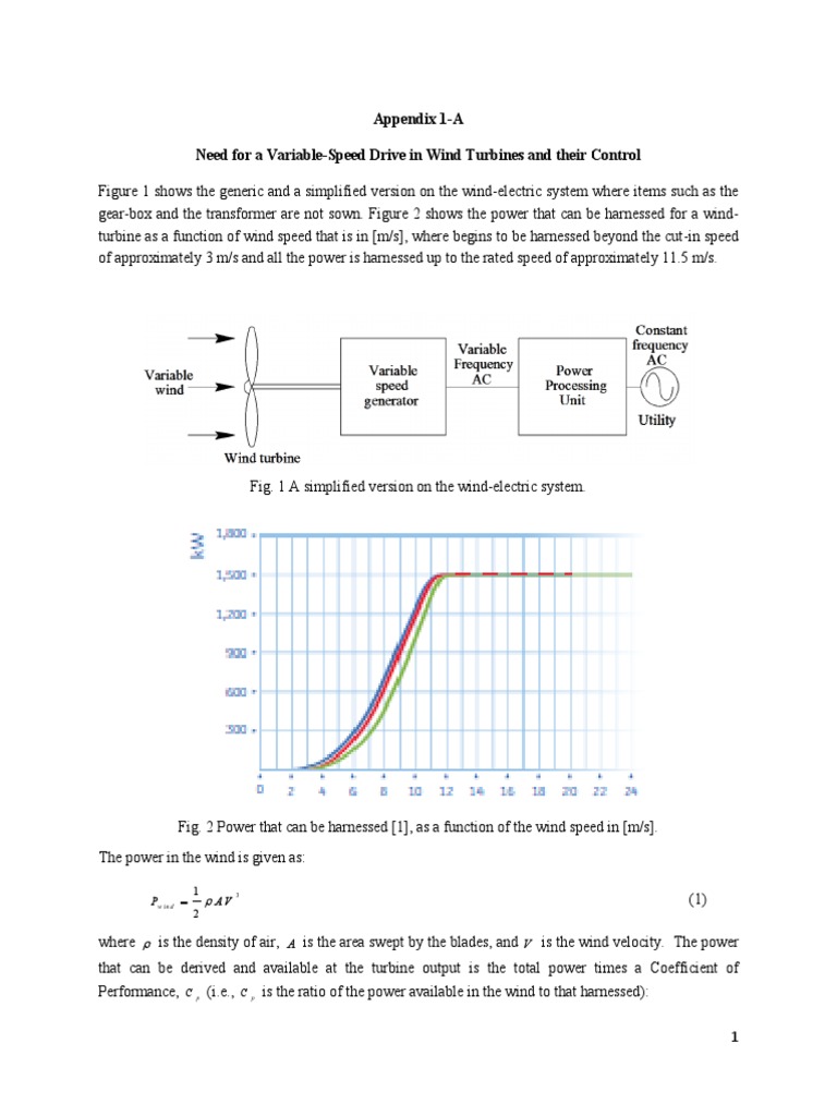 Variable-Speed Drive in Wind Turbines | PDF | Turbine | Mechanics