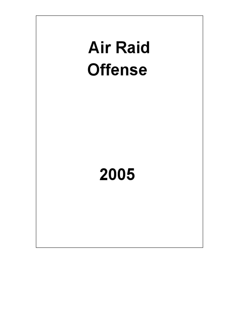2005 Playbook Airraid Pdf Sports Rules And Regulations National