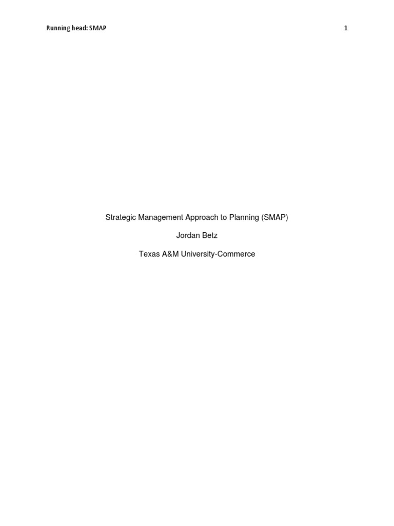 Smap | PDF | Strategic Management | Goal
