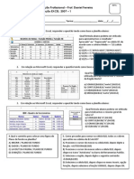Prova Excel - 1 - 2014