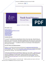 December 2014 CCUSA Parish Social Ministry Newsletter