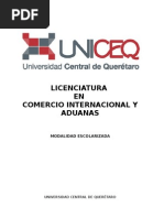 Plan de Estudio: Comercio Internacional y Aduanas | PDF | aduana | El ...