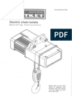 Manual For Liftket Electrical Chain Hoist PDF