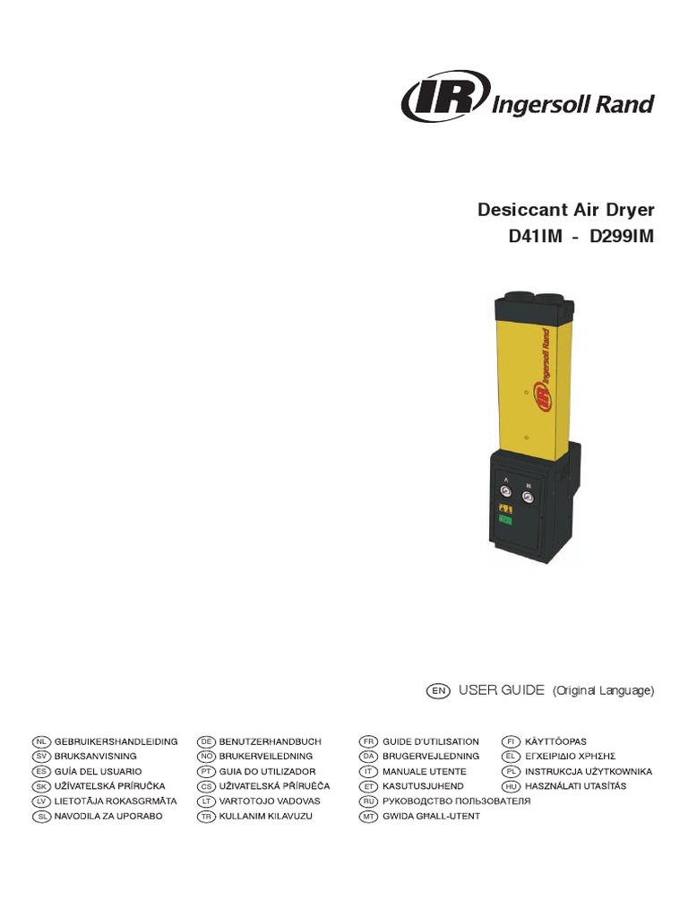 D41IMD299IM Air Dryer Operation Manual PDF PDF Clothes Dryer Valve
