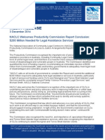 NACLC Welcomes Productivity Comm Report 3 Dec 14 PDF