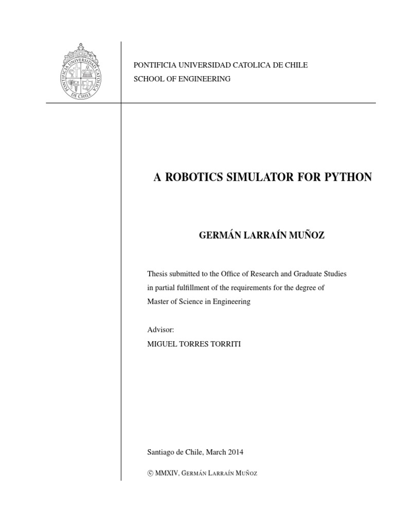 A Robotics Simulator For Python | Download Free PDF | Simulation ...