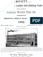 Rivett - Watchmakers' Lathes and Staking Tools 1902 Catalog