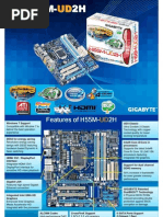 Download Gigabyte GA-H55M-UD2H motherboard by GIGABYTE UK SN24910423 doc pdf