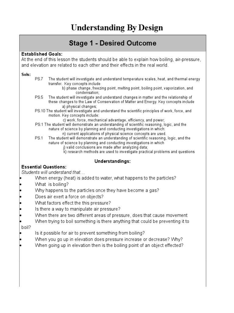 Prior Knowledge Lesson Plan | PDF | Lesson Plan | Heat