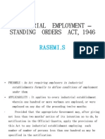 INDUSTRIAL  EMPLOYMENT – STANDING  ORDERS  ACT, 1946