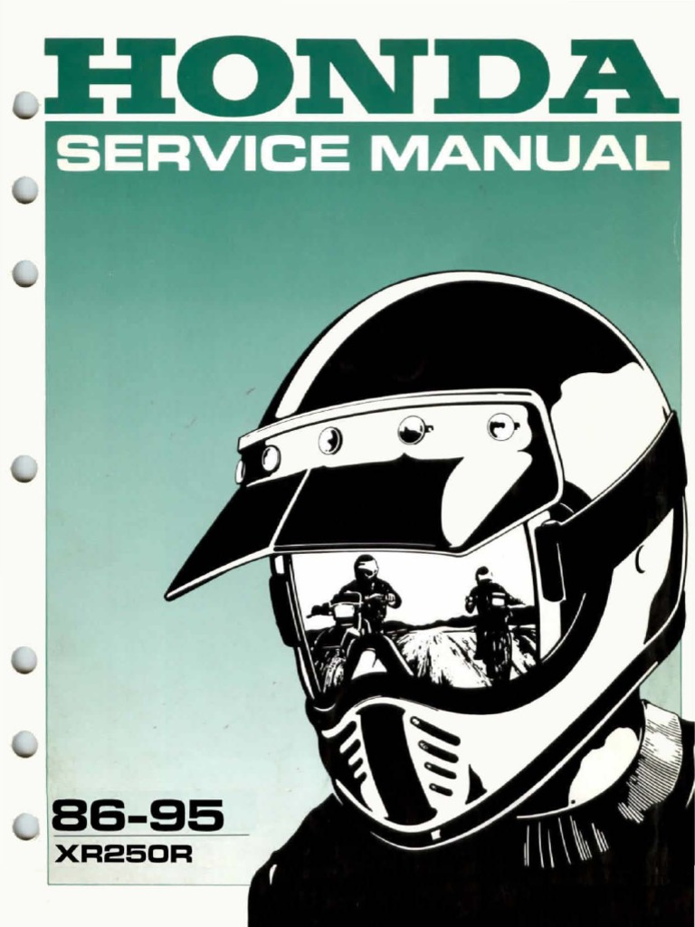 Honda Xr250r Service Manual Repair 1986-1995 Xr250 | PDF