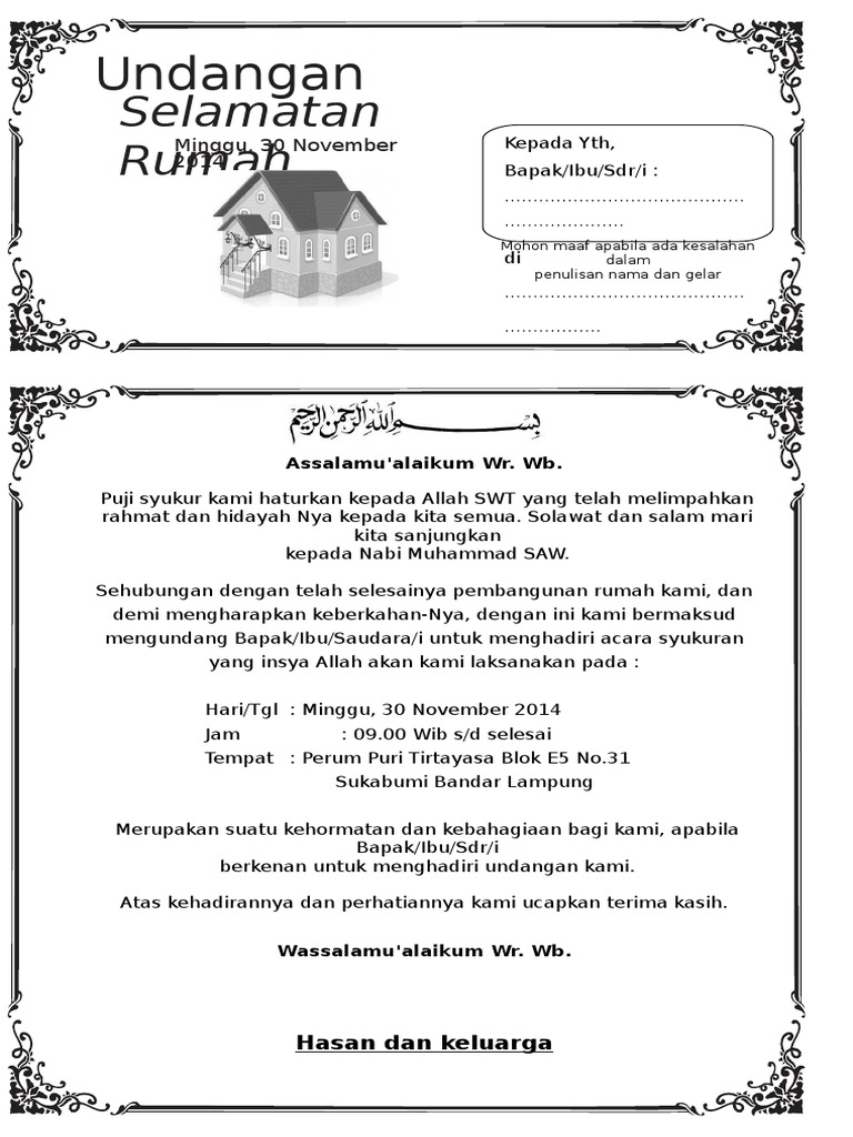 148697423 Contoh Surat Undangan Syukuran Rumah Barudoc