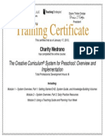 Training Certificate: Charity Medrano