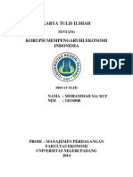 Download Karya Ilmiah tentang korupsi by maruf96 SN249112106 doc pdf