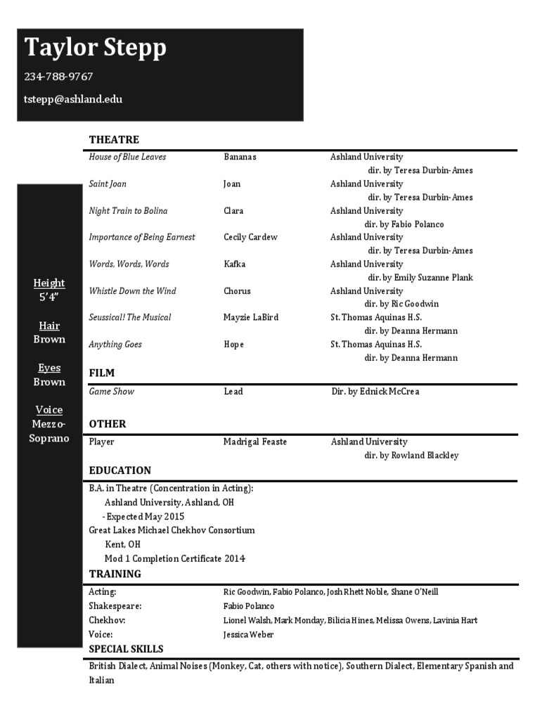 Taylor Stepp-Resume | PDF | Art