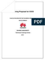 Huawei - Telecom - 6 - Months - Training - Proposal PDF