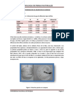 Determinacion de Absorcion de Humedad