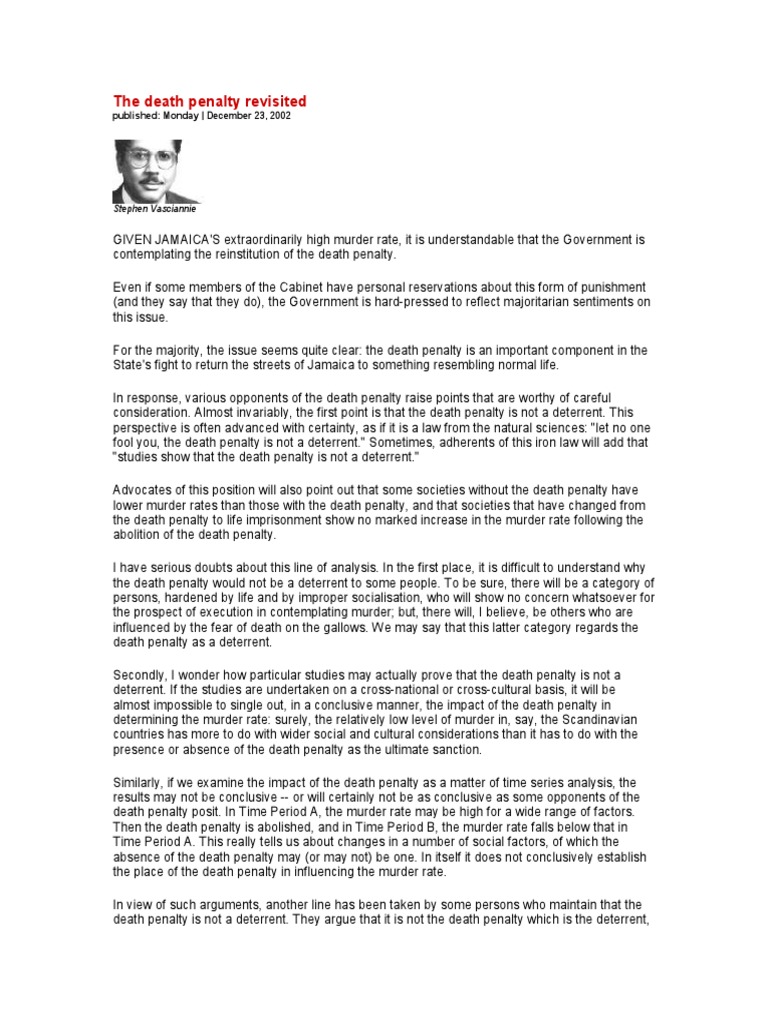 Death Penalty Articles | Capital Punishment | Murder
