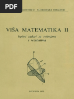 Visa Matematika II Ispitni Zadaci Sa Rjesenjima I Rezultatima Milomir Trifunovic I Slobodanka Topalovic PDF