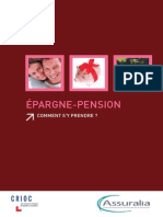 Brochure Epargne pension 2013