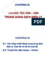 Thuyết Tương Tác Tĩnh Điện Debye - Huykel