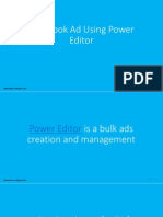 Facebook Ad Using Power Editor