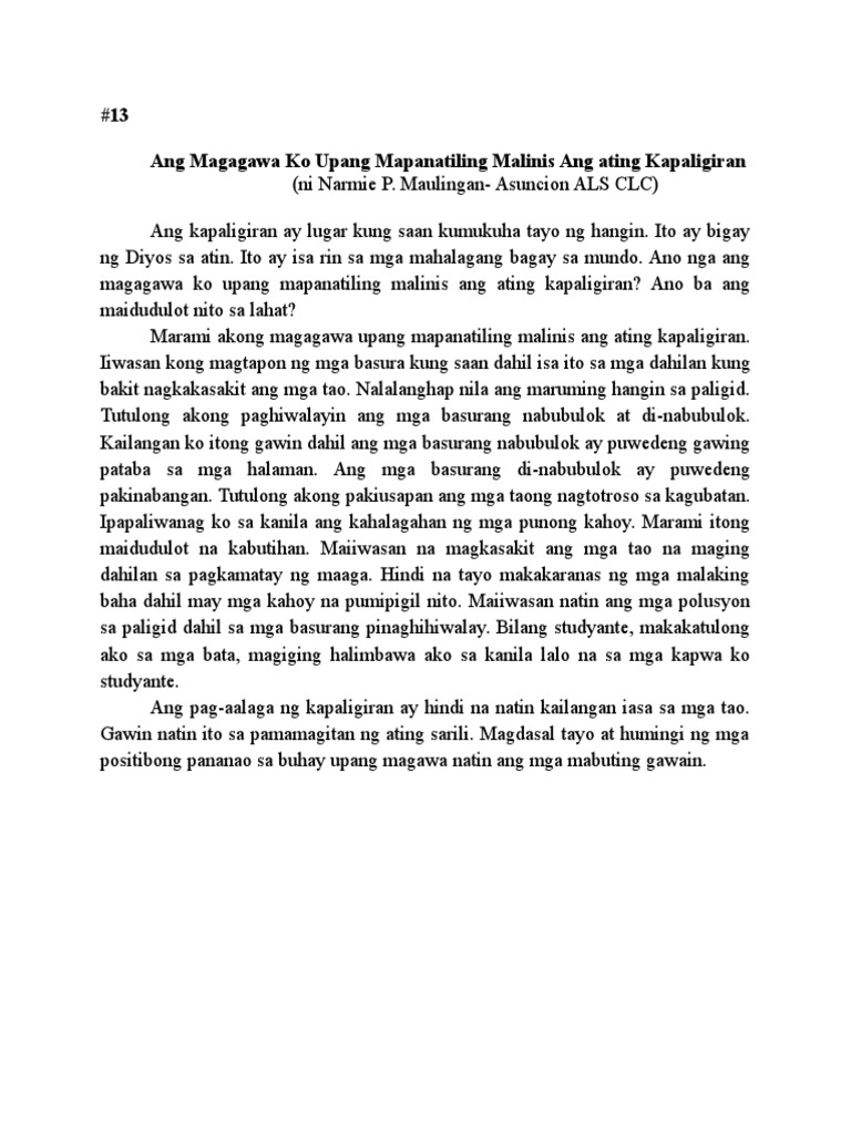 Epekto ng paglilinis sa kapaligiran image