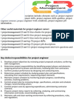 Project Engineer Job Description