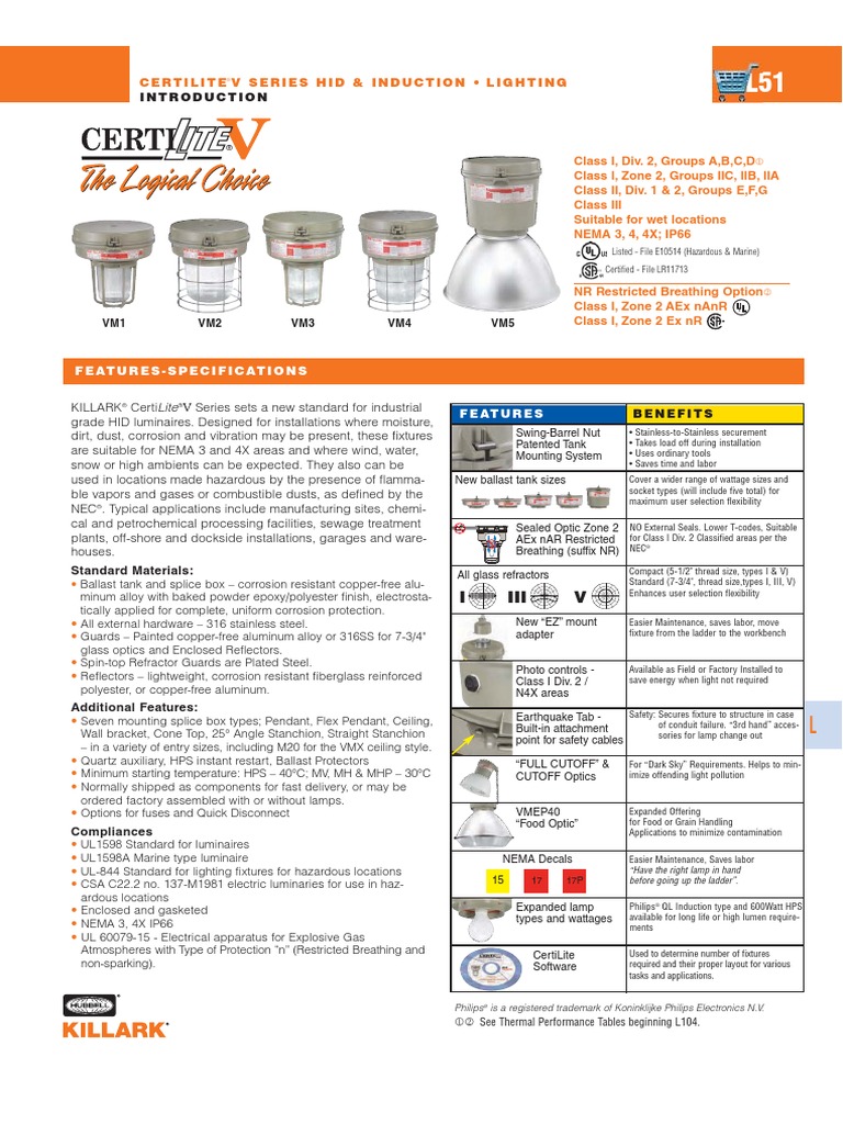 KILLARK Catalog-Lighting VM Series | PDF | Building Engineering | Nature
