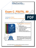BeCertify C_FSUTIL_60 Exam Preparation Pack with 80 Q&A