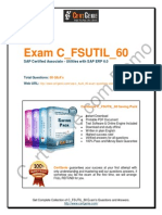 Exam C - FSUTIL - 60: SAP Certified Associate - Utilities With SAP ERP 6.0