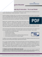 SLI - Strategic Leadership & Innovation - The Israeli Model