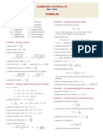 Formulas of Statistics