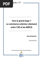 Vers le grand large ? Le commerce extérieur allemand entre l'UE et les BRICS