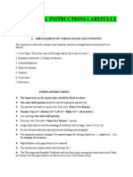 Format of Seminar Report and Instructions