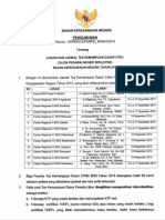 Pengumuman Jadwal Sesi Tkd Cpns Bkn 2014