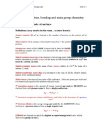 Unit 1.1 AS chemistry notes